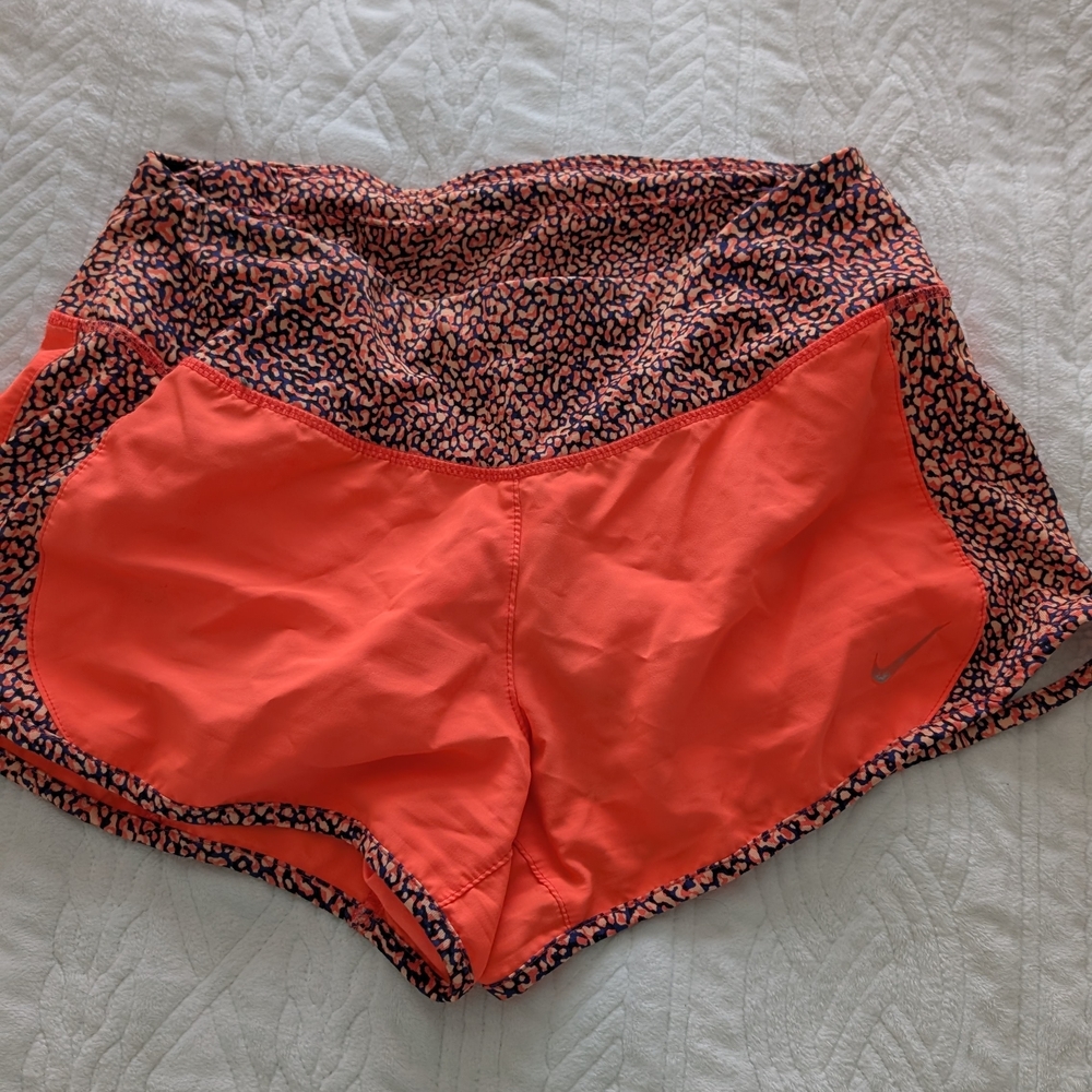 Nike Women's Bright Orange Athletic Shorts